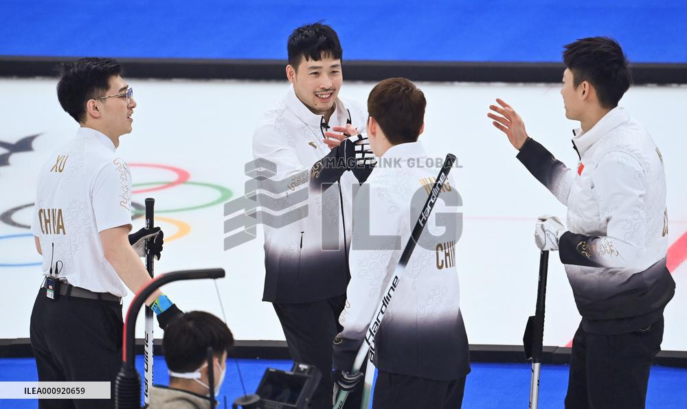 (BEIJING2022)CHINA-BEIJING-WINTER OLYMPIC GAMES-CURLING-MEN'S ROUND ROBIN-NOR vs CHN (CN)