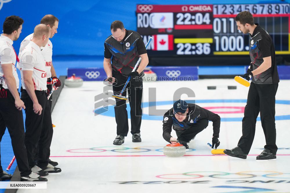 (BEIJING2022)CHINA-BEIJING-WINTER OLYMPIC GAMES-CURLING-MEN'S ROUND ROBIN-ROC VS CAN (CN)