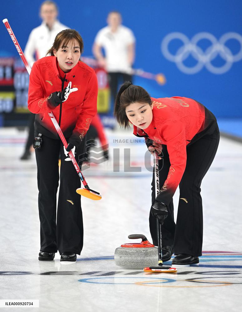 (XHTP)(BEIJING2022)CHINA-BEIJING-OLYMPIC WINTER GAMES-CURLING-WOMEN'S ROUND ROBIN SESSION-CHN VS GBR (CN)