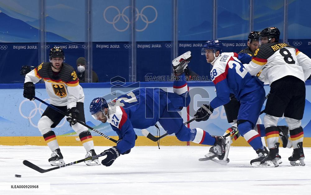 (BEIJING2022)CHINA-BEIJING-OLYMPIC WINTER GAMES-ICE HOCKEY-MEN'S QUALIFICATION PLAY-OFF-SVK VS GER(CN)