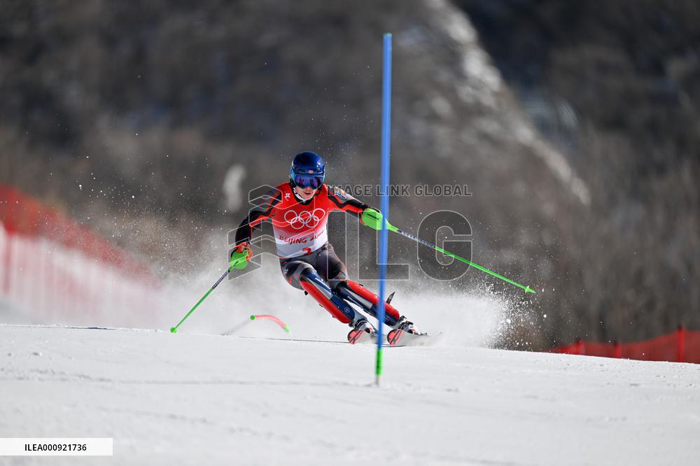 (BEIJING2022)CHINA-BEIJING-OLYMPIC WINTER GAMES-ALPINE SKIING-MEN'S SLALOM (CN)