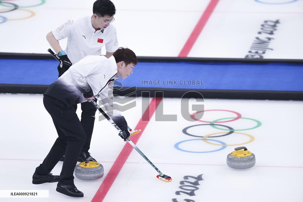 (BEIJING2022)CHINA-BEIJING-WINTER OLYMPIC GAMES-CURLING-MEN'S ROUND ROBIN-CAN vs CHN(CN)