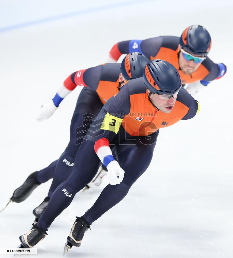 (BEIJING2022)CHINA-BEIJING-OLYMPIC WINTER GAMES-SPEED SKATING-MEN'S TEAM PURSUIT (CN)