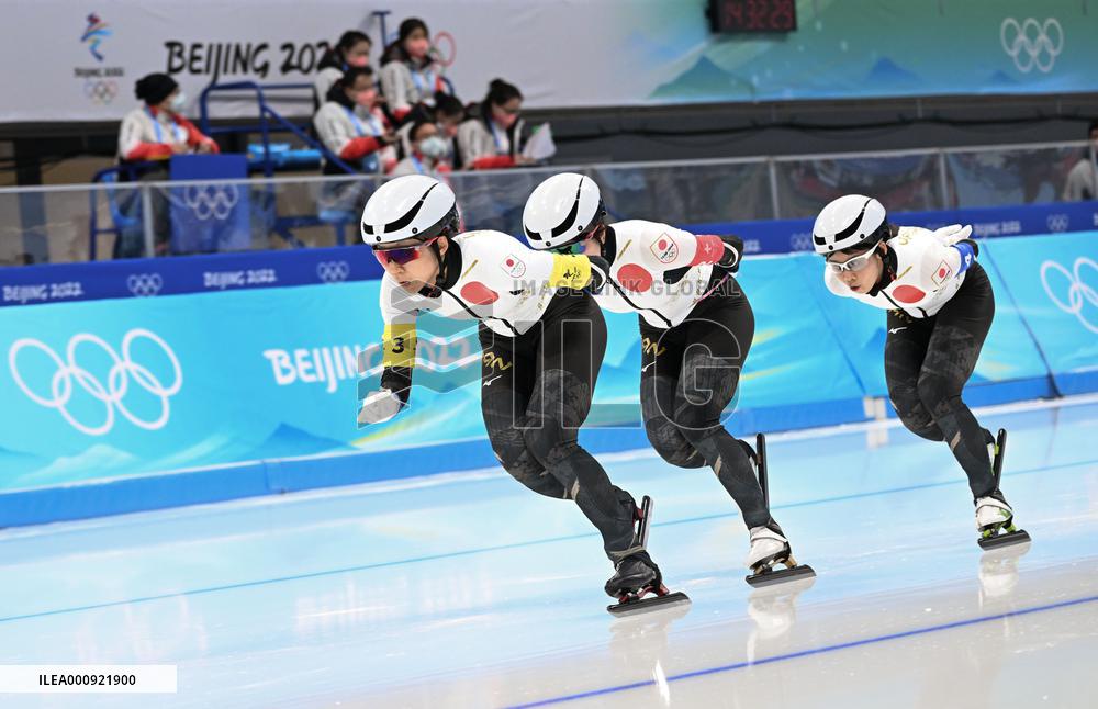 (BEIJING2022)CHINA-BEIJING-OLYMPIC WINTER GAMES-SPEED SKATING-WOMEN'S TEAM PURSUIT (CN)