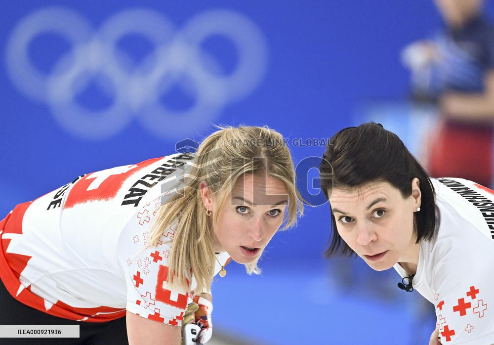 (BEIJING2022)CHINA-BEIJING-OLYMPIC WINTER GAMES-WOMEN'S ROUND ROBIN SESSION-USA VS SUI (CN)