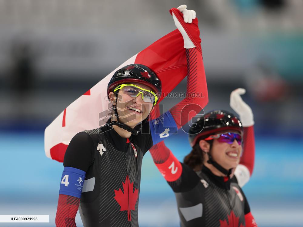 (BEIJING2022)CHINA-BEIJING-OLYMPIC WINTER GAMES-SPEED SKATING-WOMEN'S TEAM PURSUIT (CN)