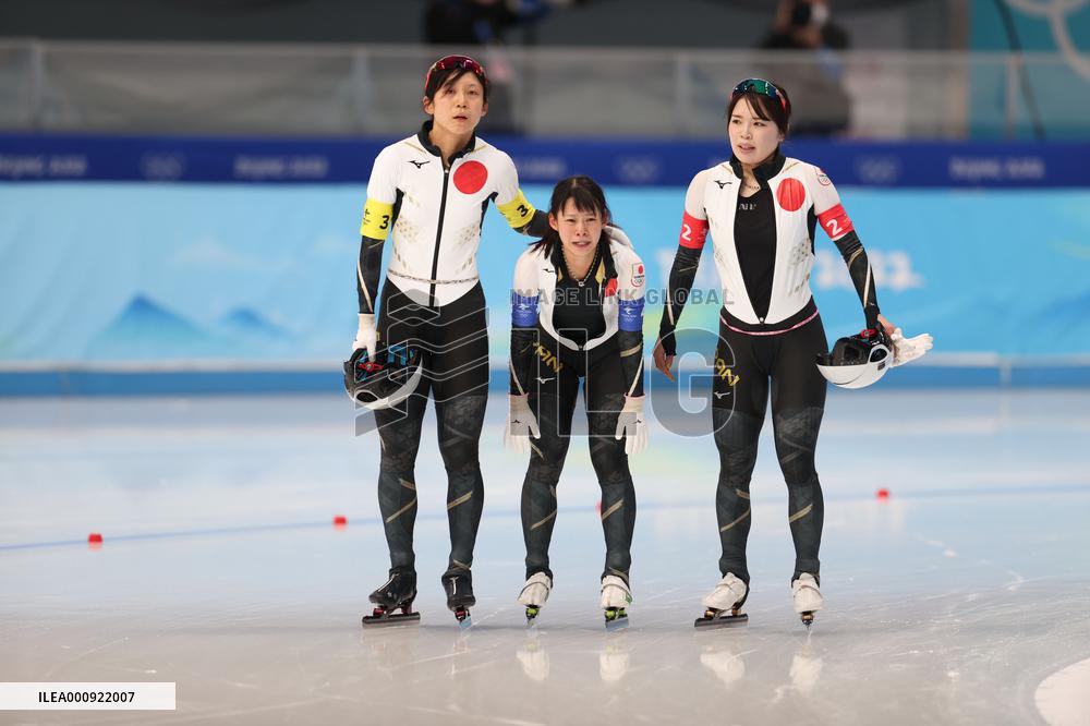 (BEIJING2022)CHINA-BEIJING-OLYMPIC WINTER GAMES-SPEED SKATING-WOMEN'S TEAM PURSUIT (CN)