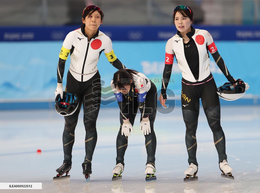 (BEIJING2022)CHINA-BEIJING-OLYMPIC WINTER GAMES-SPEED SKATING-WOMEN'S TEAM PURSUIT (CN)