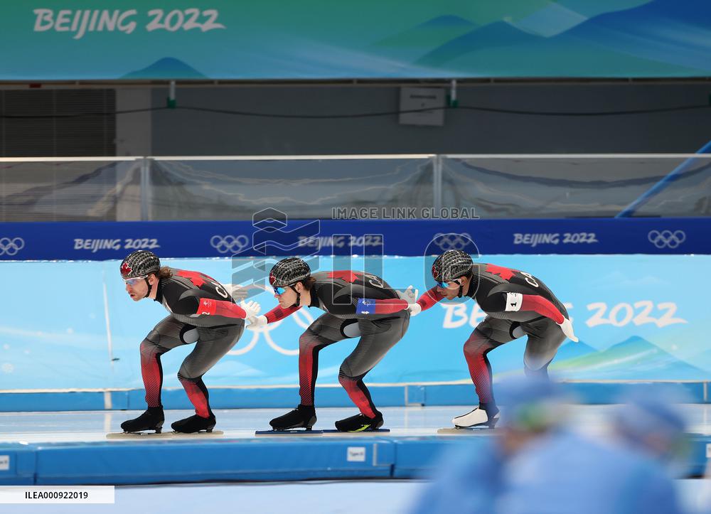 (BEIJING2022)CHINA-BEIJING-OLYMPIC WINTER GAMES-SPEED SKATING-MEN'S TEAM PURSUIT (CN)