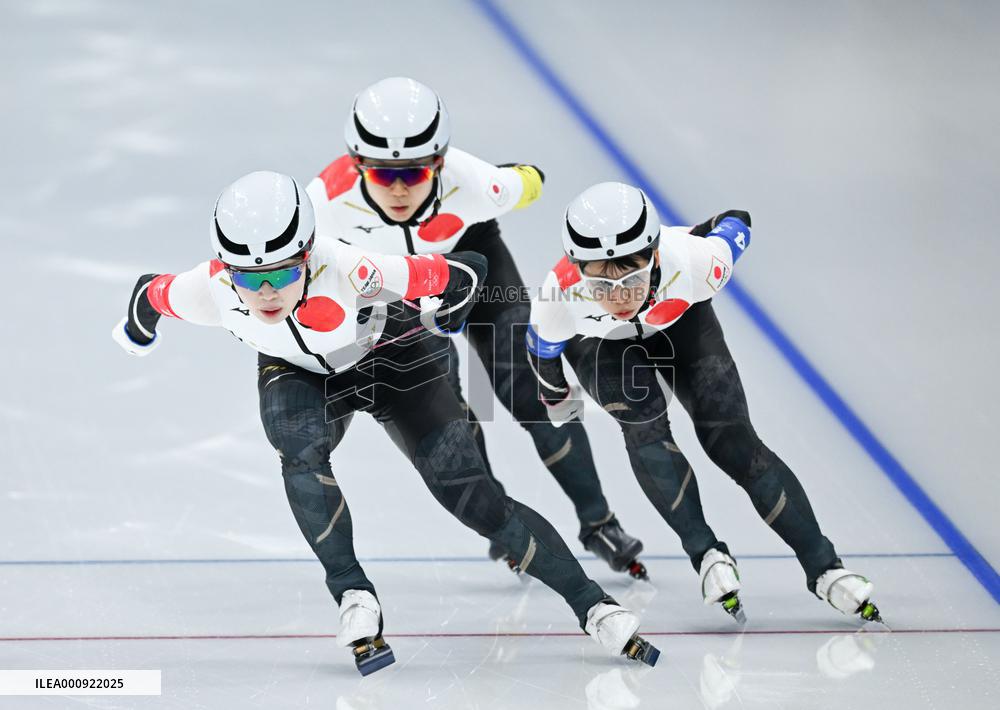 (BEIJING2022)CHINA-BEIJING-OLYMPIC WINTER GAMES-SPEED SKATING-WOMEN'S TEAM PURSUIT (CN)