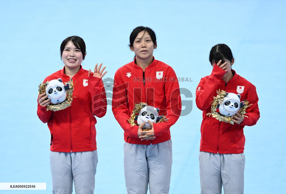 (BEIJING2022)CHINA-BEIJING-OLYMPIC WINTER GAMES-SPEED SKATING-WOMEN'S TEAM PURSUIT (CN)