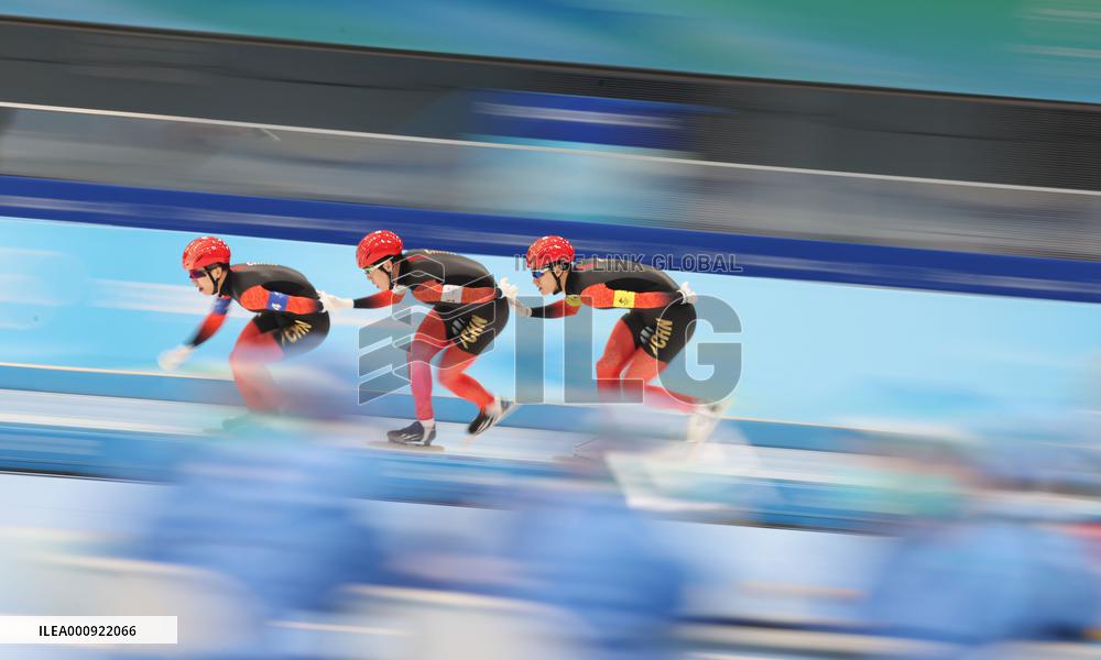 (BEIJING2022)CHINA-BEIJING-OLYMPIC WINTER GAMES-SPEED SKATING-MEN'S TEAM PURSUIT (CN)