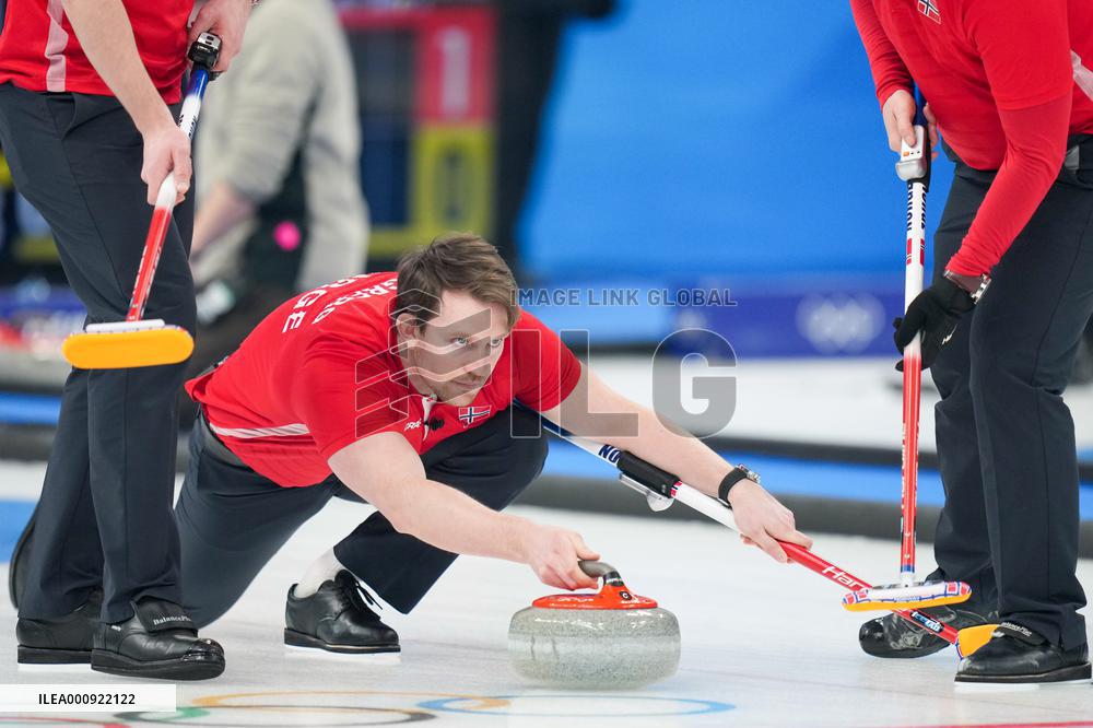 (BEIJING2022)CHINA-BEIJING-WINTER OLYMPIC GAMES-CURLING-MEN'S ROUND ROBIN-NOR vs CHN (CN)