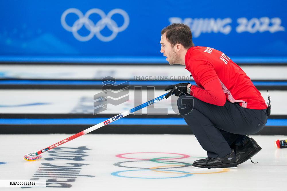 (BEIJING2022)CHINA-BEIJING-WINTER OLYMPIC GAMES-CURLING-MEN'S ROUND ROBIN-NOR vs CHN (CN)