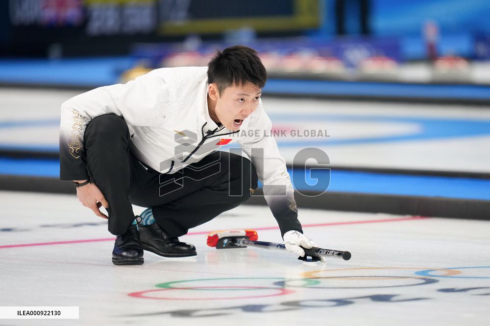 (BEIJING2022)CHINA-BEIJING-WINTER OLYMPIC GAMES-CURLING-MEN'S ROUND ROBIN-NOR vs CHN (CN)