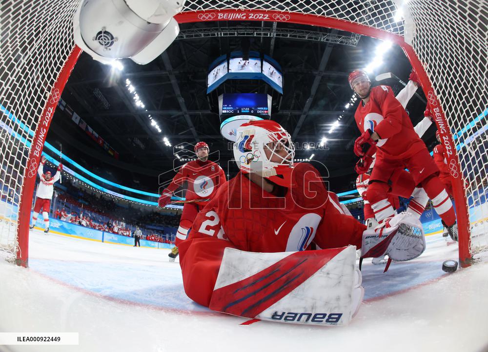 (XHTP)(BEIJING2022)CHINA-BEIJING-OLYMPIC WINTER GAMES-ICE HOCKEY-MEN'S QUATERFINAL-ROC VS DEN (CN)