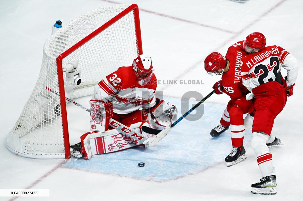 (XHTP)(BEIJING2022)CHINA-BEIJING-OLYMPIC WINTER GAMES-ICE HOCKEY-MEN'S QUATERFINAL-ROC VS DEN (CN)