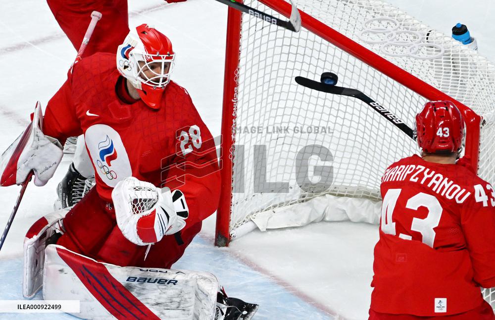 (BEIJING2022)CHINA-BEIJING-OLYMPIC WINTER GAMES-ICE HOCKEY-MEN'S QUATERFINAL-ROC VS DEN (CN)