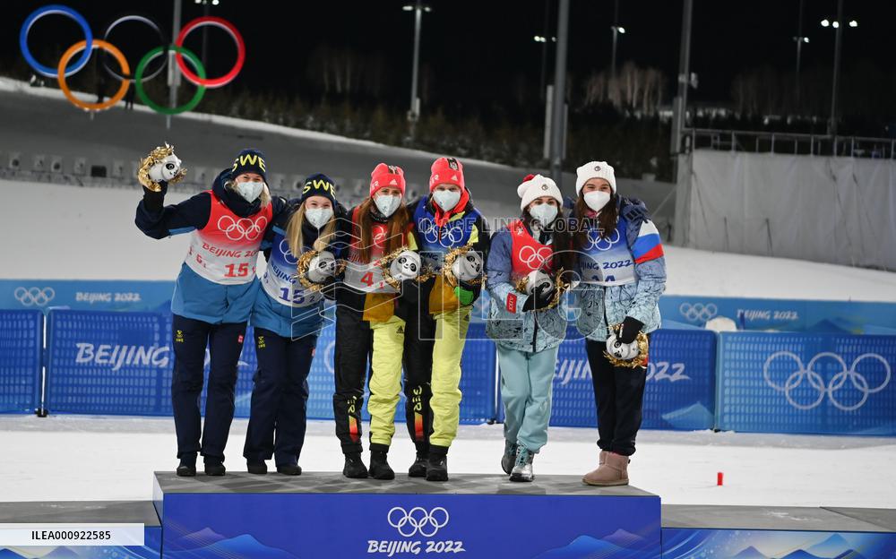 (BEIJING2022)CHINA-ZHANGJIAKOU-OLYMPIC WINTER GAMES-CROSS-COUNTRY SKIING-WOMEN'S TEAM SPRINT CLASSIC- FINAL (CN)