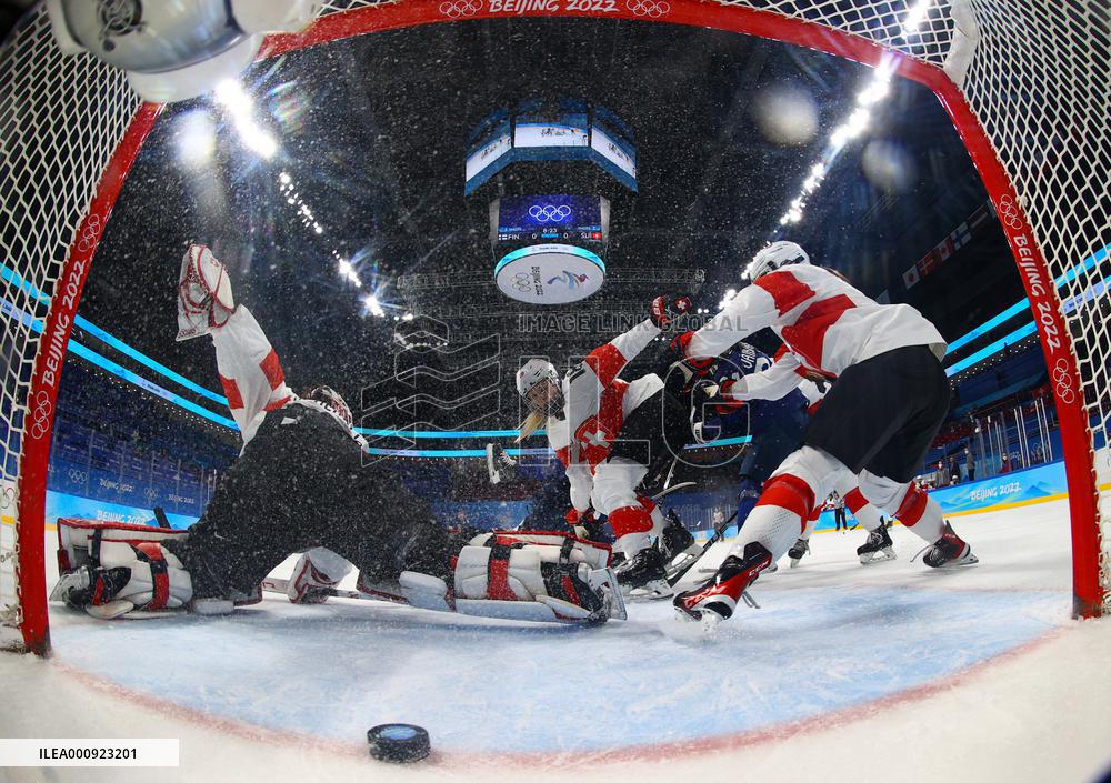 (BEIJING2022)CHINA-BEIJING-OLYMPIC WINTER GAMES-ICE HOCKEY-WOMEN'S BRONZE MEDAL GAME-FIN VS SUI (CN)