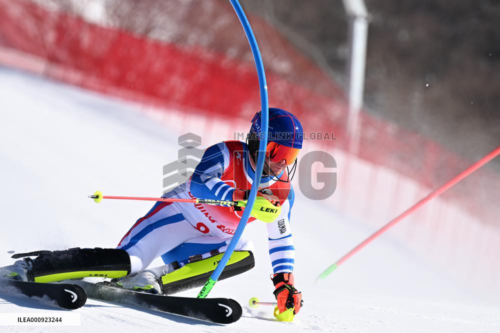 (BEIJING2022)CHINA-BEIJING-OLYMPIC WINTER GAMES-ALPINE SKIING-MEN'S SLALOM (CN)