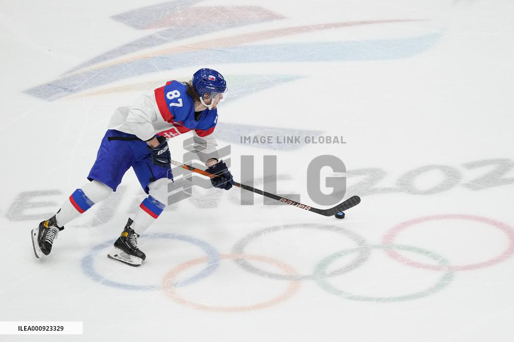 (XHTP)(BEIJING2022)CHINA-BEIJING-OLYMPIC WINTER GAMES-ICE HOCKEY-MEN'S QUATERFINAL-USA VS SVK (CN)