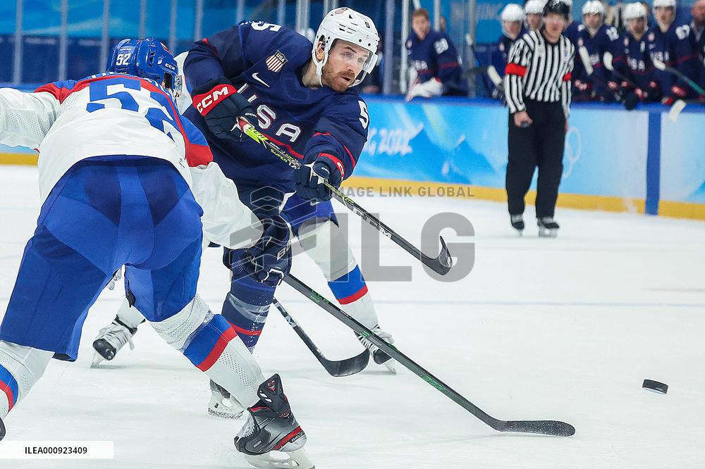 (BEIJING2022)CHINA-BEIJING-OLYMPIC WINTER GAMES-ICE HOCKEY-MEN'S QUATERFINAL-USA VS SVK (CN)