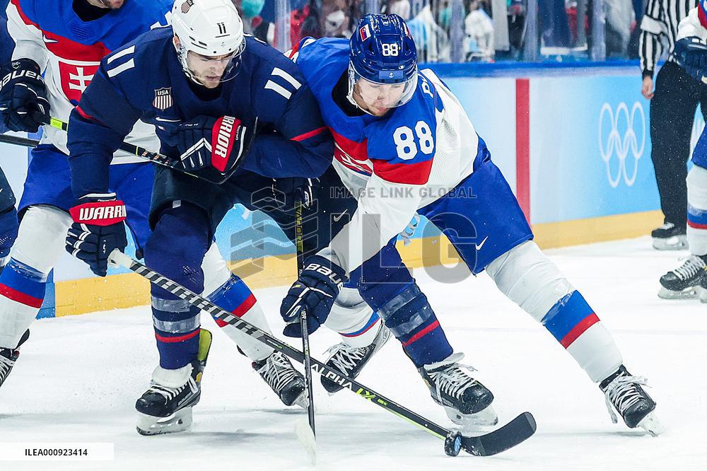 (BEIJING2022)CHINA-BEIJING-OLYMPIC WINTER GAMES-ICE HOCKEY-MEN'S QUATERFINAL-USA VS SVK (CN)