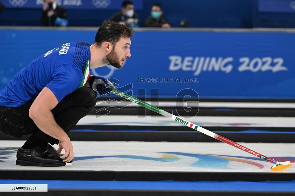 (BEIJING2022)CHINA-BEIJING-OLYMPIC WINTER GAMES-CURLING-MEN'S ROUND ROBIN SESSION-ITA VS DEN (CN)