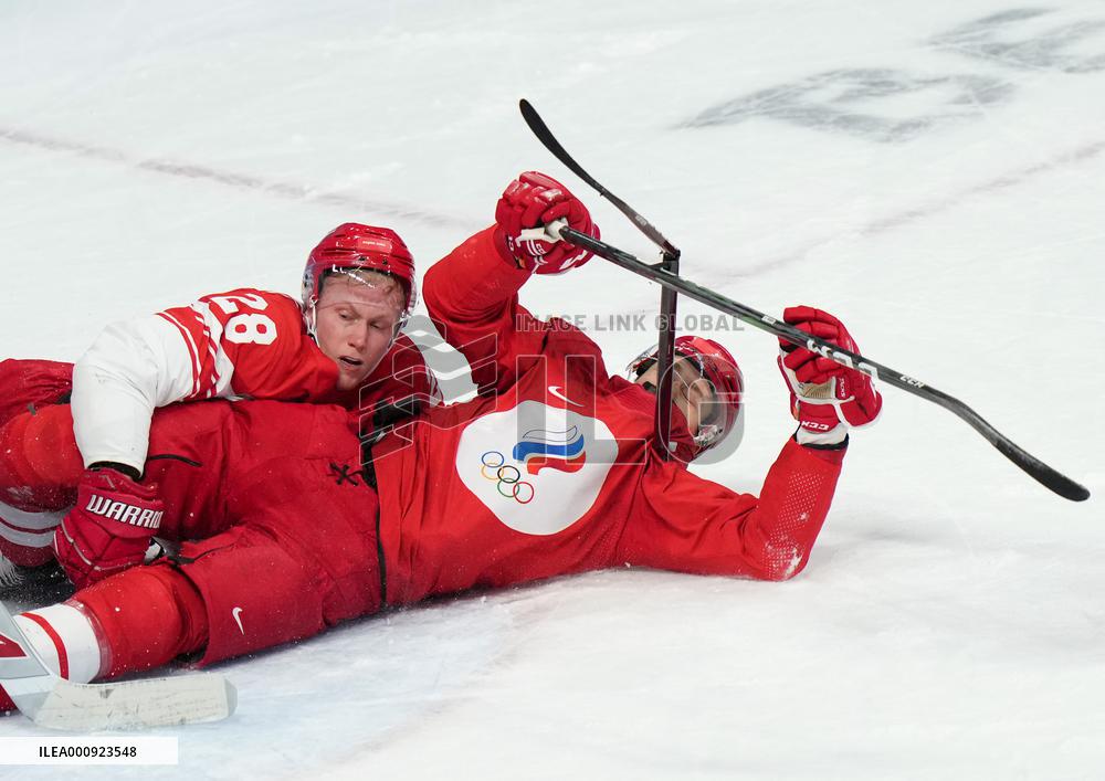 (BEIJING2022)CHINA-BEIJING-OLYMPIC WINTER GAMES-ICE HOCKEY-MEN'S QUATERFINAL-ROC VS DEN (CN)