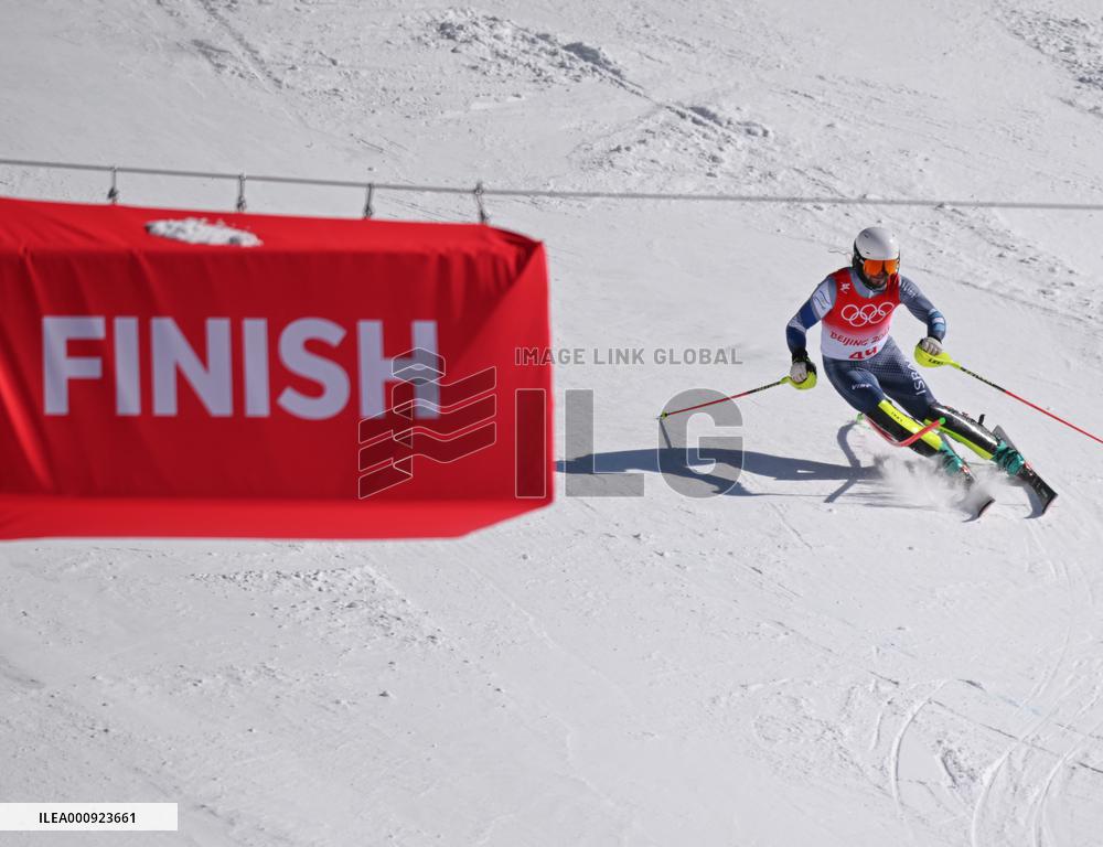 (BEIJING2022)CHINA-BEIJING-OLYMPIC WINTER GAMES-ALPINE SKIING-MEN'S SLALOM (CN)