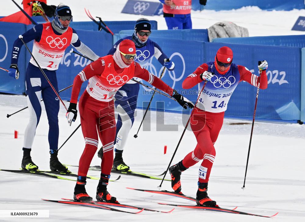(BEIJING2022)CHINA-ZHANGJIAKOU-OLYMPIC WINTER GAMES-CROSS-COUNTRY SKIING-MEN'S TEAM SPRINT CLASSIC-FINAL (CN)