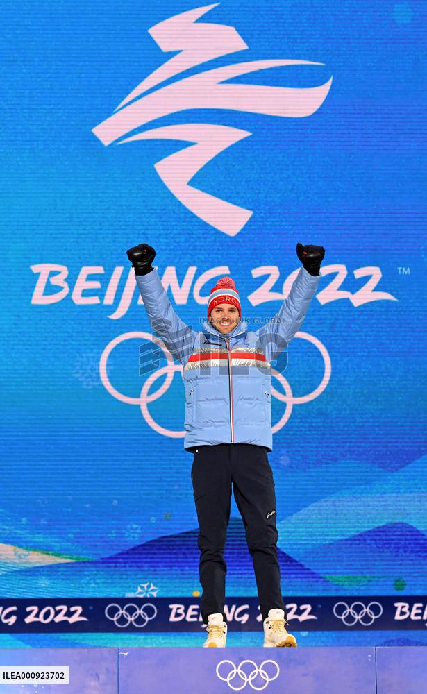 (BEIJING2022)CHINA-ZHANGJIAKOU-OLYMPIC WINTER GAMES-AWARDING CEREMONY-NORDIC COMBINED (CN)