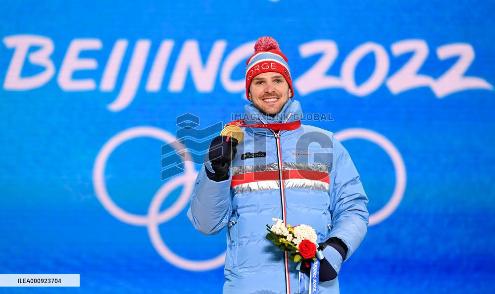 (BEIJING2022)CHINA-ZHANGJIAKOU-OLYMPIC WINTER GAMES-AWARDING CEREMONY-NORDIC COMBINED (CN)