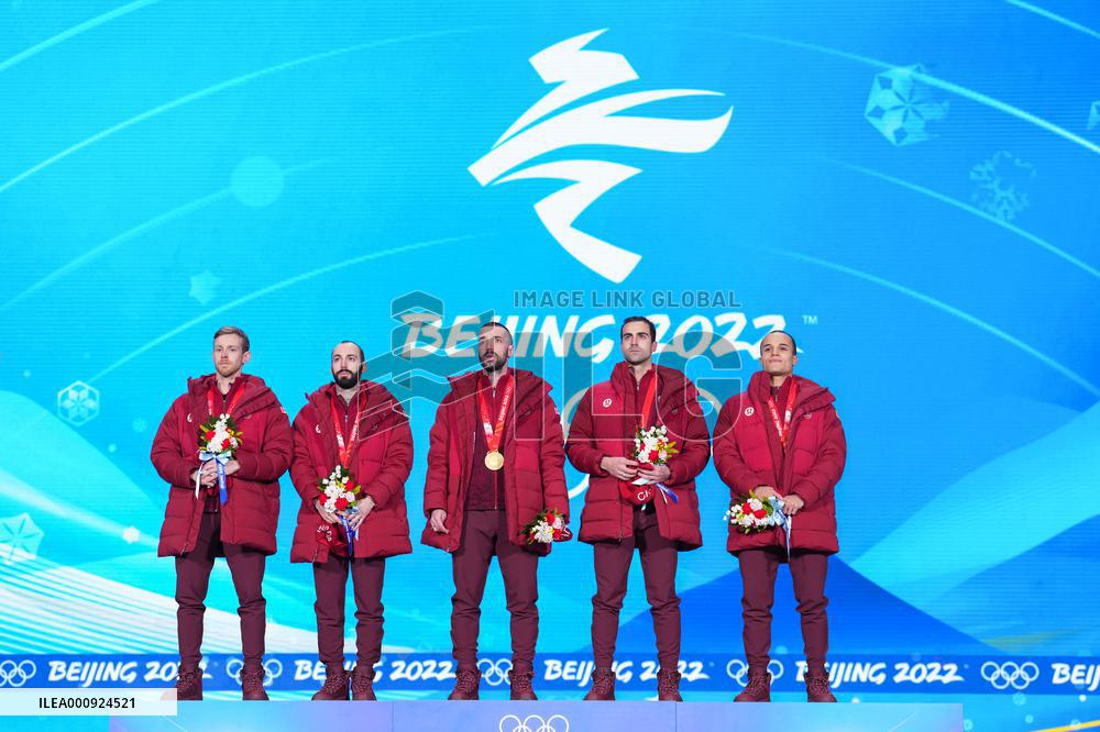 (BEIJING2022)CHINA-BEIJING-OLYMPIC WINTER GAMES-AWARDING CEREMONY-SHORT TRACK SPEED SKATING (CN)