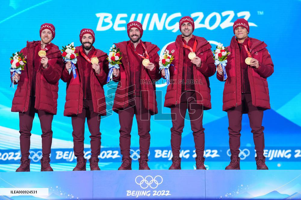 (BEIJING2022)CHINA-BEIJING-OLYMPIC WINTER GAMES-AWARDING CEREMONY-SHORT TRACK SPEED SKATING (CN)