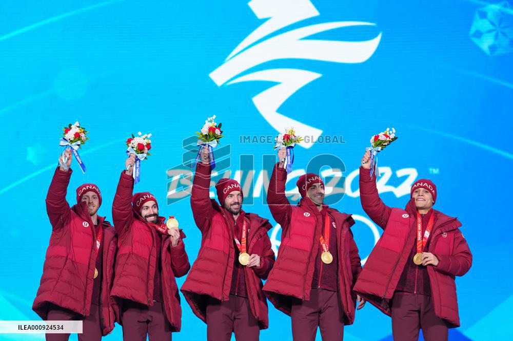 (BEIJING2022)CHINA-BEIJING-OLYMPIC WINTER GAMES-AWARDING CEREMONY-SHORT TRACK SPEED SKATING (CN)