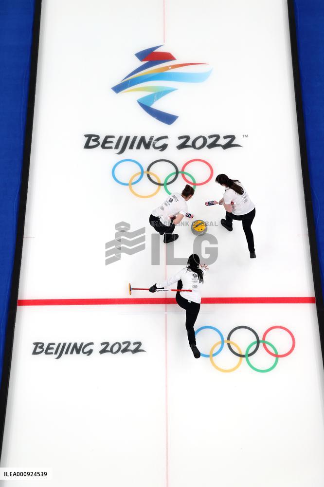 (BEIJING2022)CHINA-BEIJING-OLYMPIC WINTER GAMES-CURLING-WOMEN'S ROUND ROBIN SESSION-ROC VS GBR (CN)