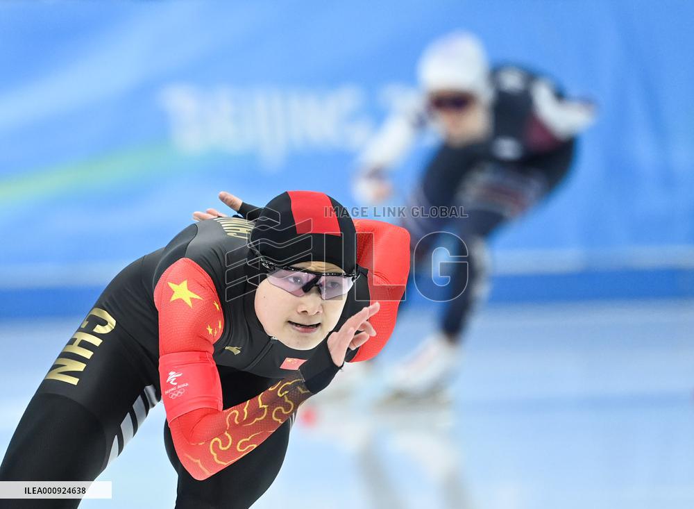 (BEIJING2022)CHINA-BEIJING-OLYMPIC WINTER GAMES-SPEED SKATING-WOMEN'S 1,000M (CN)