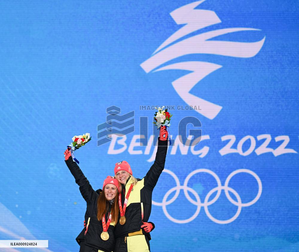 (BEIJING2022)CHINA-ZHANGJIAKOU-OLYMPIC WINTER GAMES-AWARDING CEREMONY-CROSS-COUNTRY SKIING (CN)