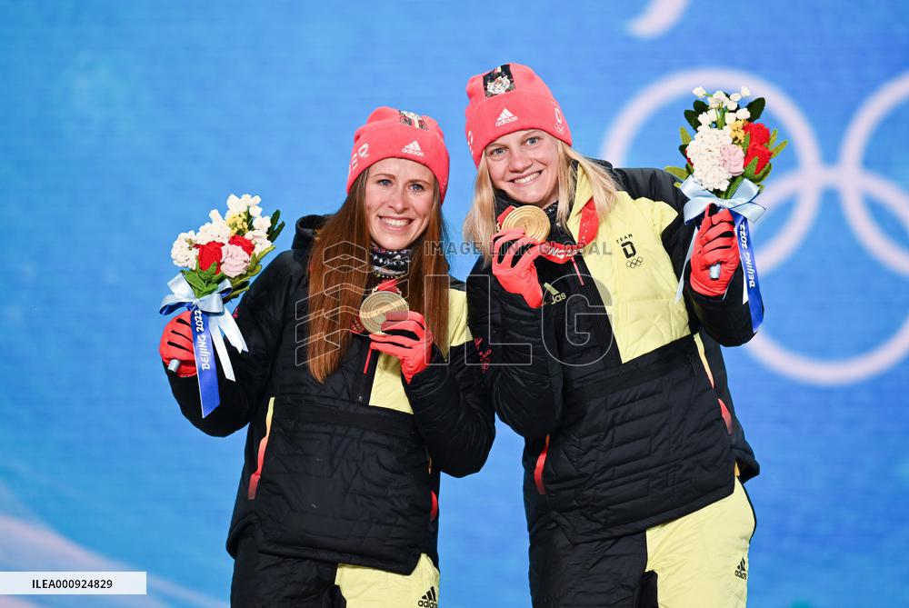 (BEIJING2022)CHINA-ZHANGJIAKOU-OLYMPIC WINTER GAMES-AWARDING CEREMONY-CROSS-COUNTRY SKIING (CN)