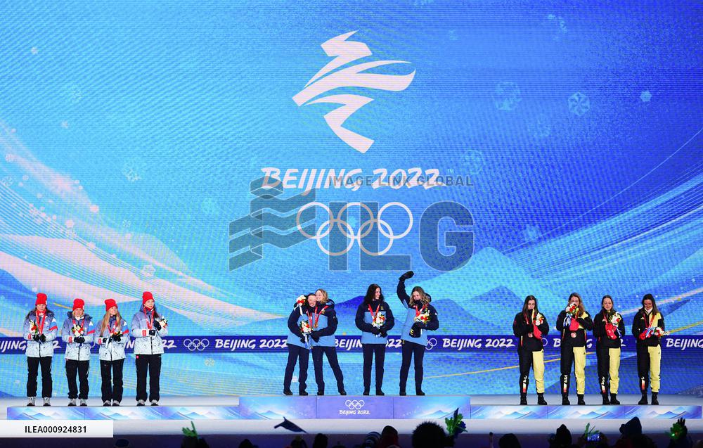 (BEIJING2022)CHINA-ZHANGJIAKOU-OLYMPIC WINTER GAMES-AWARDING CEREMONY-BIATHLON (CN)