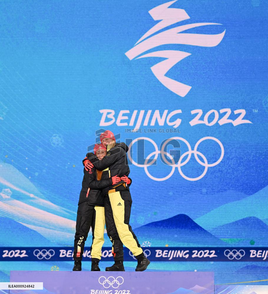 (BEIJING2022)CHINA-ZHANGJIAKOU-OLYMPIC WINTER GAMES-AWARDING CEREMONY-CROSS-COUNTRY SKIING (CN)
