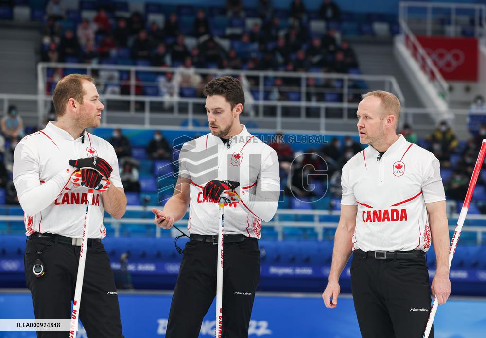 (BEIJING 2022)CHINA-BEIJING-OLYMPIC WINTER GAMES-CURLING-MEN-SEMIFINALS-SWEDEN VS CANADA(CN)