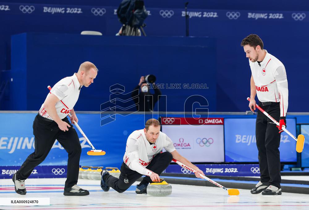 (BEIJING 2022)CHINA-BEIJING-OLYMPIC WINTER GAMES-CURLING-MEN-SEMIFINALS-SWEDEN VS CANADA(CN)