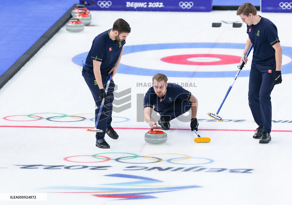 (BEIJING 2022)CHINA-BEIJING-OLYMPIC WINTER GAMES-CURLING-MEN-SEMIFINALS-SWEDEN VS CANADA(CN)