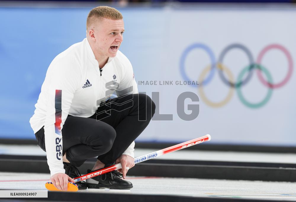 (BEIJING 2022)CHINA-BEIJING-OLYMPIC WINTER GAMES-CURLING-MEN-SEMIFINALS-USA VS GBR(CN)