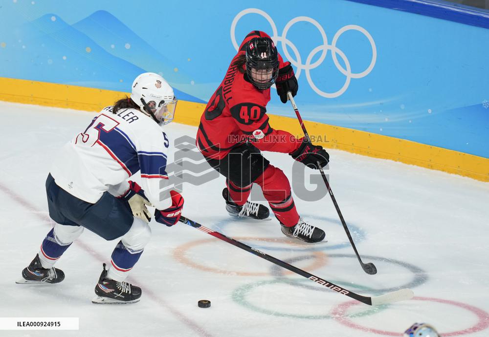 (BEIJING2022)CHINA-BEIJING-OLYMPIC WINTER GAMES-ICE HOCKEY-WOMEN'S GOLD MEDAL GAME-CAN VS USA (CN)