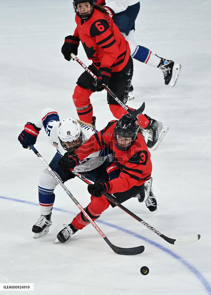 (BEIJING2022)CHINA-BEIJING-OLYMPIC WINTER GAMES-ICE HOCKEY-WOMEN'S GOLD MEDAL GAME-CAN VS USA (CN)