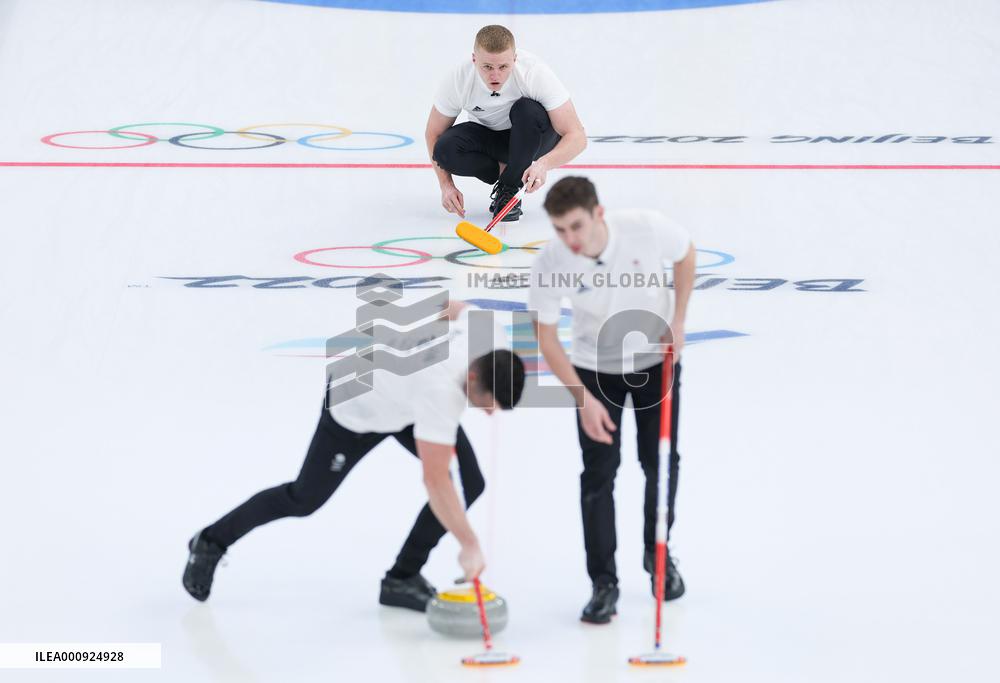 (BEIJING 2022)CHINA-BEIJING-OLYMPIC WINTER GAMES-CURLING-MEN-SEMIFINALS-USA VS GBR(CN)